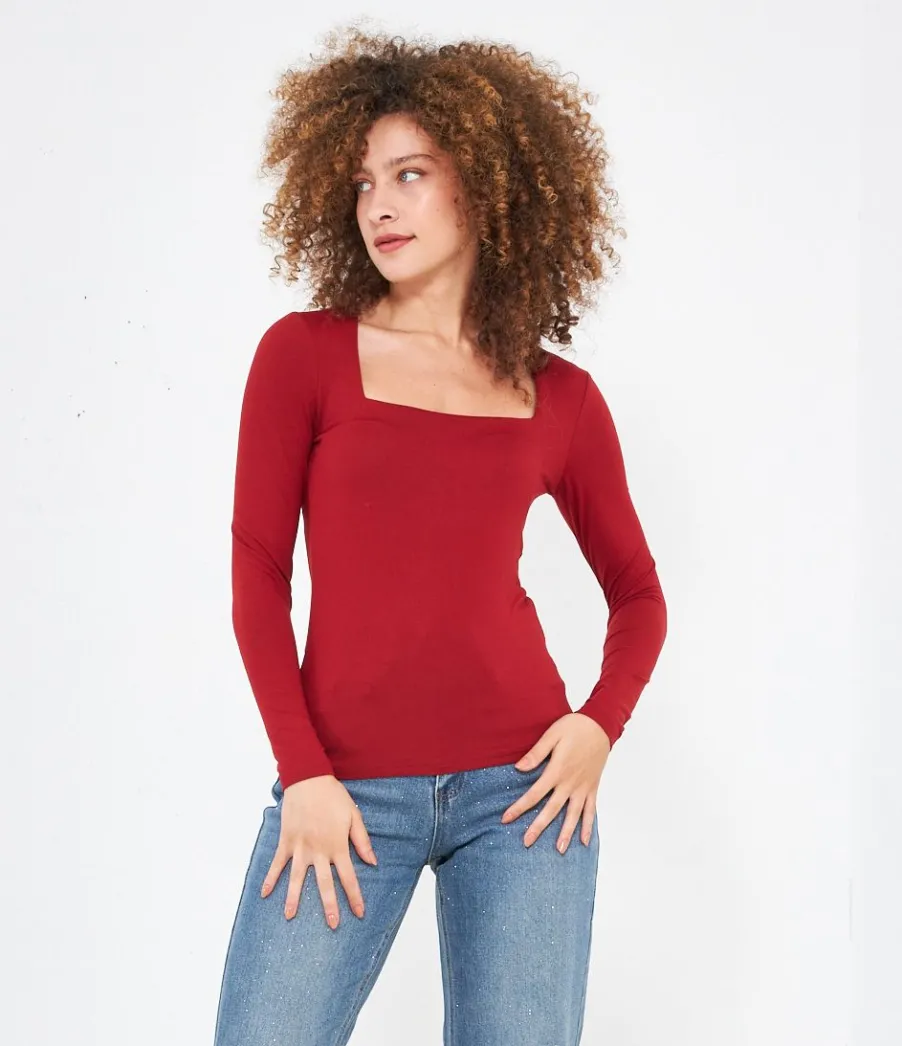 Zuiki Maglia scollo quadrato Best