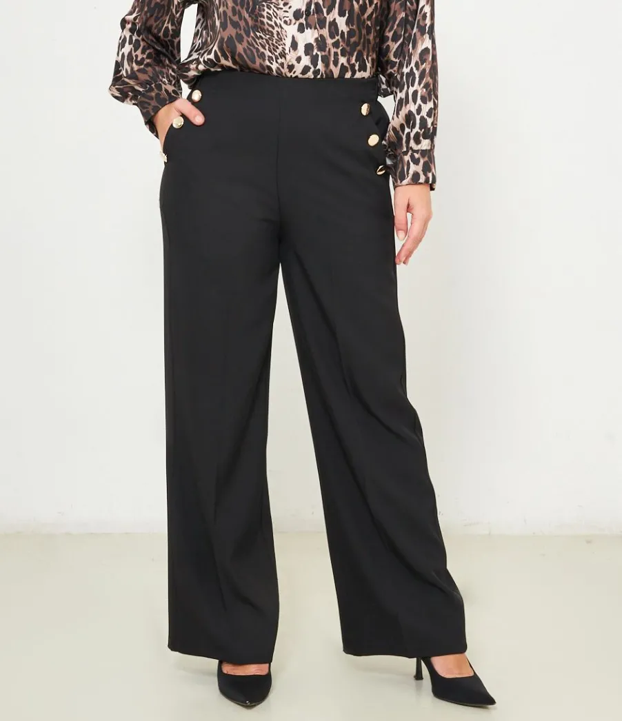 Zuiki Pantaloni con bottoni Hot