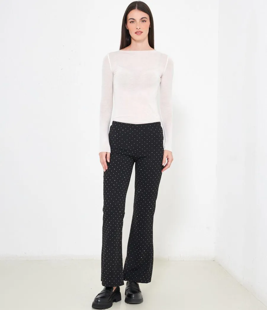 Zuiki Pantaloni con strass Clearance