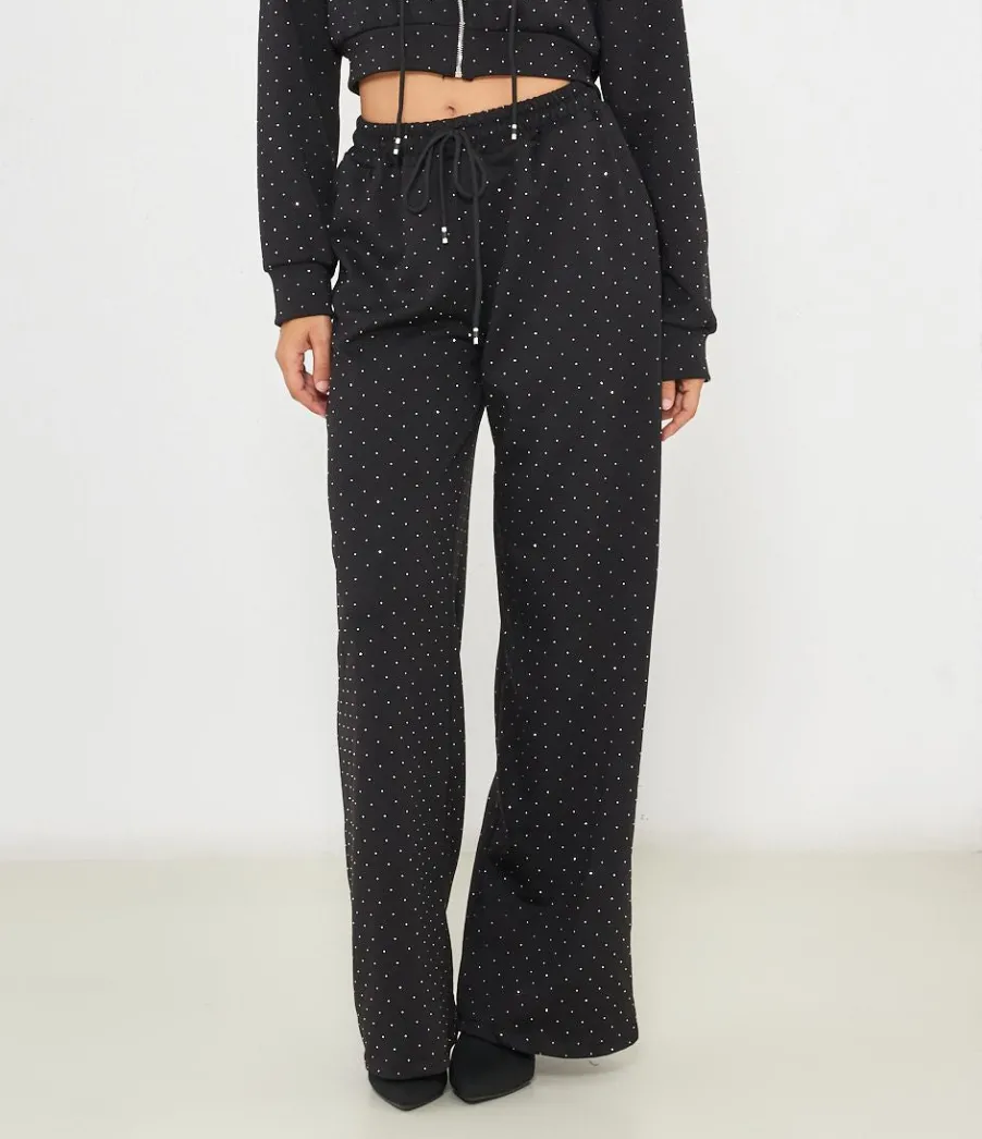 Zuiki Pantaloni con strass