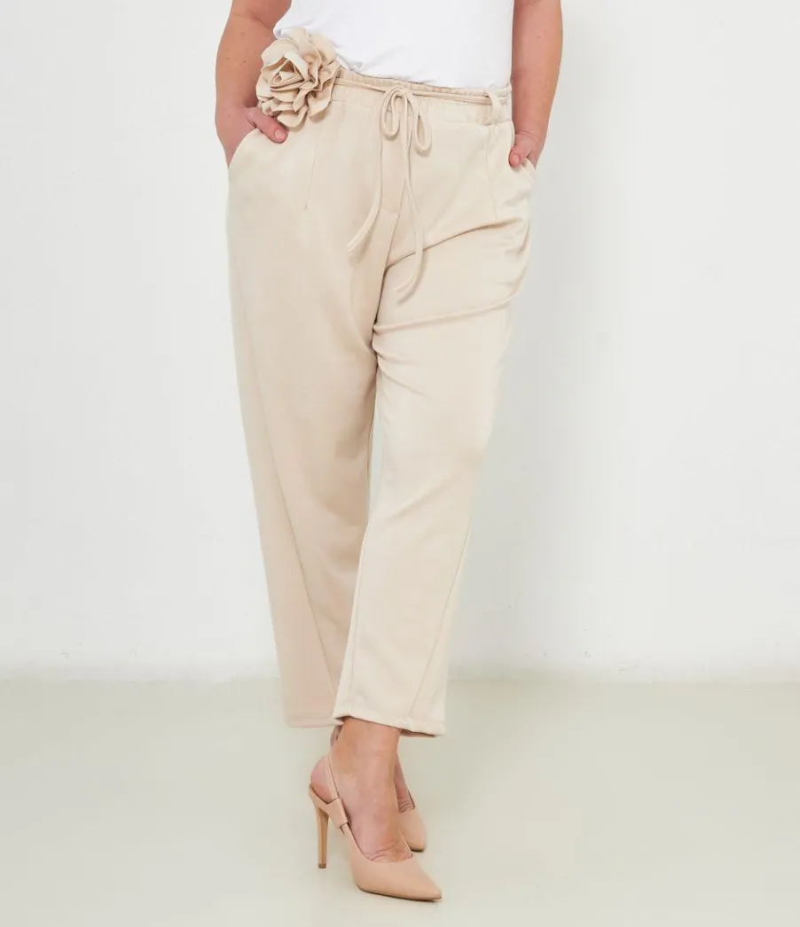 Zuiki Pantaloni dettaglio fiore New