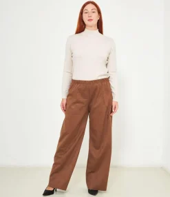 Zuiki Pantaloni effetto camoscio Discount