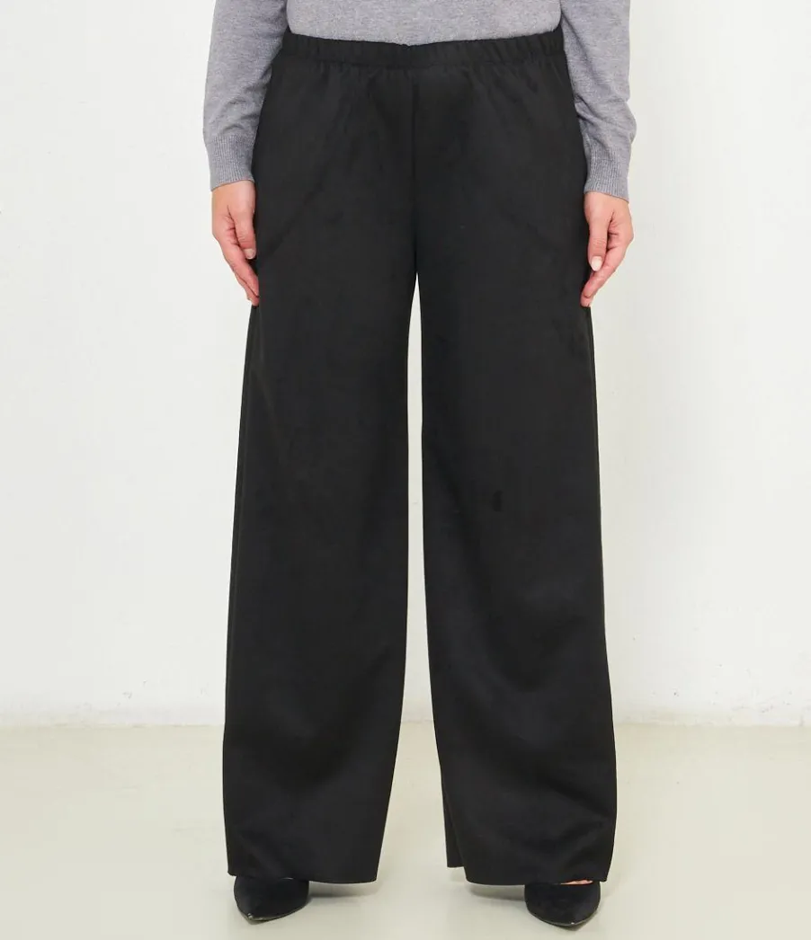Zuiki Pantaloni effetto camoscio Discount