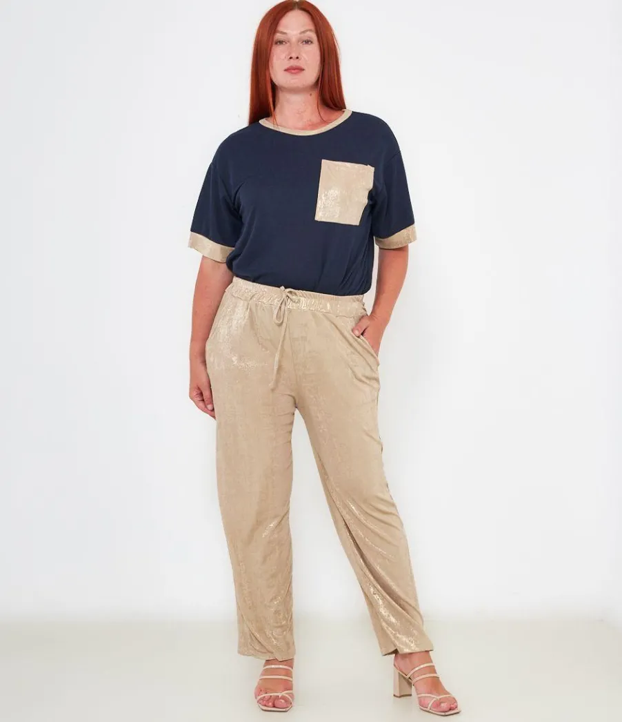Zuiki Pantaloni effetto laminato Hot