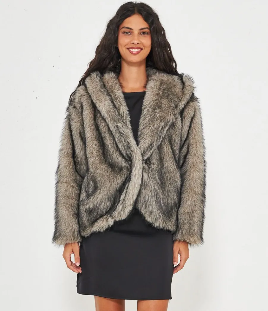 Zuiki Pelliccia con cappuccio Outlet