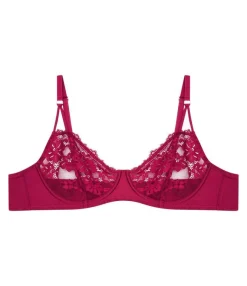 Zuiki Reggiseno Balconcino in pizzo e raso