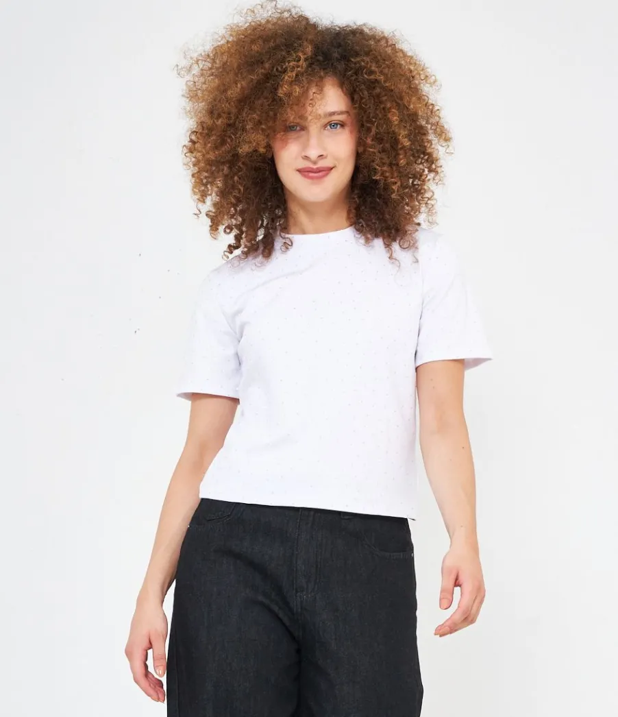 Zuiki T-shirt con strass